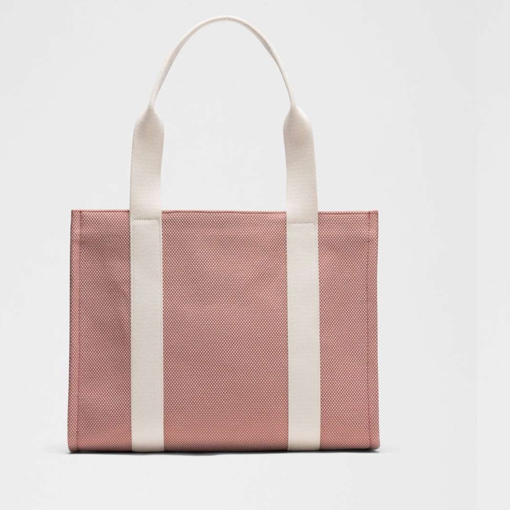 Lululemon Two Tone canvas Tote 10L in spiced chai and bone - Picture 2 of 7